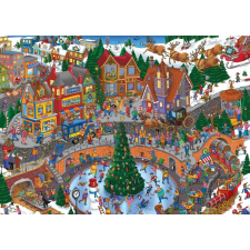 Grafika karácsonyi zűrzavar puzzle 500 darabos puzzle, kirakós