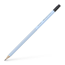  Grafitceruza, B, háromszögletű, radírral, FABER-CASTELL &quot;Grip 2001&quot;, égkék ceruza