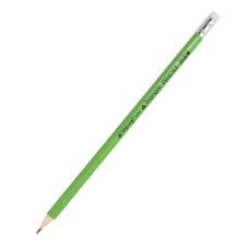  Grafitceruza neon színű 1 db HB háromszög radíros - zöld ceruza