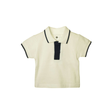  Grain de blé fehér baba ingpóló – 59 cm