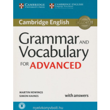 GRAMMAR AND VOCABULARY FOR ADVANCED nyelvkönyv, szótár