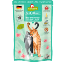 Granatapet Delicatessen Pouch vad & tonhal 85g macskaeledel