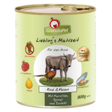 Granatapet Liebling's Mahlzeit marha és fácán konzerv 800 g 6db kutyaeledel