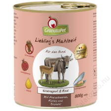 Granatapet Liebling´s Mahlzeit vadragu és marha konzerv 800 g kutyaeledel