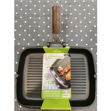  Grandchef Durall teflon öntvény grillsütő, mély, 25X35 cm, 183002 edény