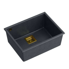 gránit mosogató DAVID 50 Black Metallic mosogatótálca