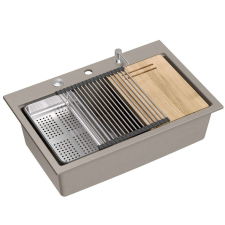  gránit mosogató MARC 110 WORKSTATION Beige mosogatótálca