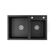  Gránit mosogató NERO Palazzo + dugókiemelő választható színben mosogatótálca