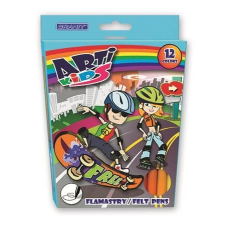 Granit Rostirón készlet, GRANIT "Arti Kids", 12 különböző szín filctoll, marker