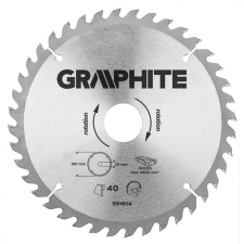 Graphite 55H604 Körfűrészlap, Keményfém, 180X30Mm, 40 Fog fűrészlap
