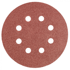 Graphite 55H941 Csiszolópapír, Tépőzáras 125Mm, K80, 5Db., 8 Lyukkal barkácsgép tartozék