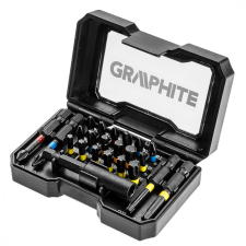 Graphite bit készlet tartóban színkódos 23db barkácsgép tartozék