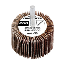 Graphite Csiszolókerék csapos 50x30x6mm, P60 barkácsgép tartozék