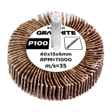 Graphite Csiszolókerék csapos 60x15x6mm, P100 barkácsgép tartozék