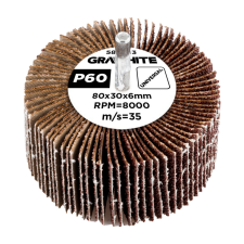 Graphite Csiszolókerék csapos 80x30x6mm, P60 barkácsgép tartozék