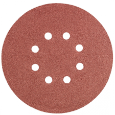 Graphite Csiszolópapír, tépőzáras 150mm, K100, 5db., 8 lyukkal barkácsgép tartozék