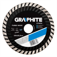 Graphite Gyémánt vágókorong 125MM TURBO HŰTŐBORDÁS csiszolókorong és vágókorong