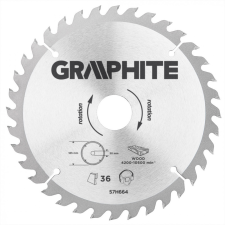 Graphite körfűrészlap 185x20 z36 fúrószár