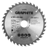 Graphite Körfűrészlap keményfém fogakkal, 185x30mm, 36fog