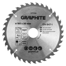 Graphite Körfűrészlap keményfém fogakkal, 185x30mm, 36fog barkácsgép tartozék