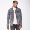  Graphite Slim Fit Denim Jacket - szürke farmerkabát - Méret: M