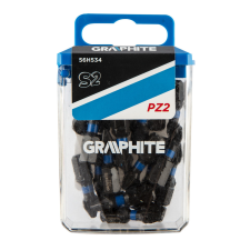 Graphite Torziós ütvecsavarozó bit PZ2x25mm, 20db barkácsgép tartozék