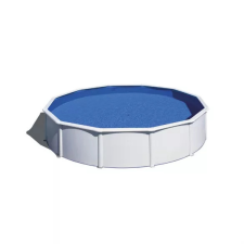 Gre fémpalástos medence szett, vízforgatóval és létrával, D240 x 120 cm medence