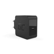 Green Cell Hálózati USB-C töltő 18W Fekete (CHAR07) mobiltelefon kellék