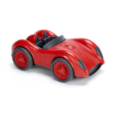  Green Toys piros versenyautó autópálya és játékautó