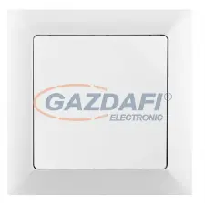 Greenlux GXKP029 Nyomókapcsoló - fény (csengő) jelzőfénnyel PREMIUM fehér 250V 10A villanyszerelés