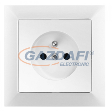 Greenlux GXKP035 Csatlakozóaljzat PREMIUM fehér 250V 16A 2P+PE villanyszerelés