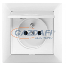 Greenlux GXKP037 Csatlakozóaljzat PREMIUM fehér 250V 16A 2P+PE IP44 villanyszerelés