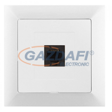 Greenlux GXKP046 Telefon csatlakozóaljzat 4pin PREMIUM fehér villanyszerelés