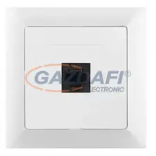 Greenlux GXKP046 Telefon csatlakozóaljzat 4pin PREMIUM fehér villanyszerelés