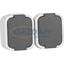 Greenlux GXNP137 URAN ZA-27 E Kettes SCHUKO csatlakozóaljzat IP44 villanyszerelés