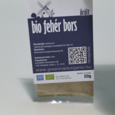 Greenmark bio fehér bors őrölt 20 g alapvető élelmiszer