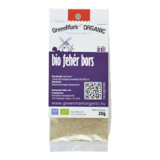 Greenmark bio fehér bors őrölt 20 g alapvető élelmiszer