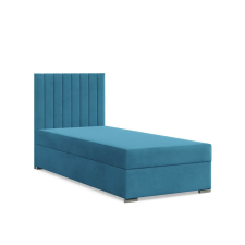 Greensite Agen egyszemélyes ágy, bársony, ágyneműtartóval, zöld ágy és ágykellék