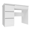 Greensite Drohmo Mijas íróasztal bal oldali tárolókkal, matt fehér