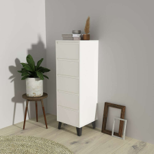 Greensite Drohmo Scandi 5S komód, 40x120.5x39 cm, fehér bútor