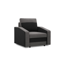 Greensite Hewlet fotel, szövet anyag, hab töltet, szürke - fekete bútor