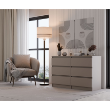 Greensite M6 120 fiókos szekrény, 120x75x30 cm, agyag színű bútor
