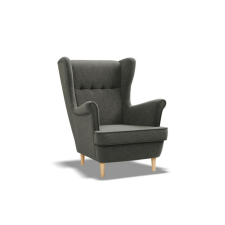 Greensite Uszak fotel, fonott, fekete bútor