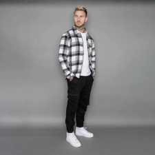 Gridlock Kockás Overshirt - Méret: XL férfi kabát, dzseki