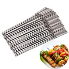  Grill Tű, Nyárs Grillezéshez (20db) kerti sütés és főzés