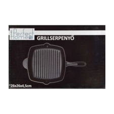  Grillserpenyő csőrös 26*26*4,5cm-es edény