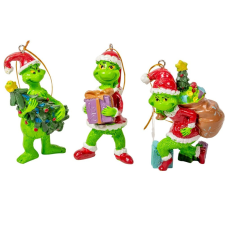  Grincs akasztós poly 9,5cm dekorációs kellék