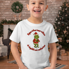  Grincses gyerek póló - Egész évben rossz voltam, nem unatkoztam