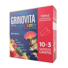 Grinovita Junior - Egészséges összetevők keveréke gyerekeknek, 13 tasak vitamin és táplálékkiegészítő