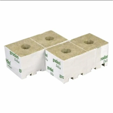 Grodan Delta 4G kőzetgyapot nevelőkocka 75x75x65 mm 40/40 (nagy lyukú) víz-, hő- és hangszigetelés